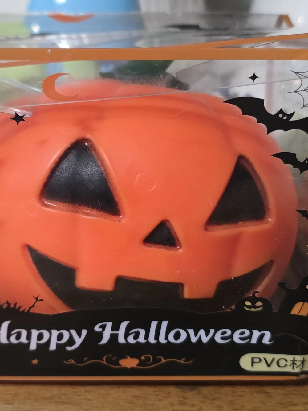 Happy Halloween Orange Jack-O'-Lantern Jumbo Squishy